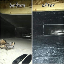 Picture shows what a clean air duct should look like. 